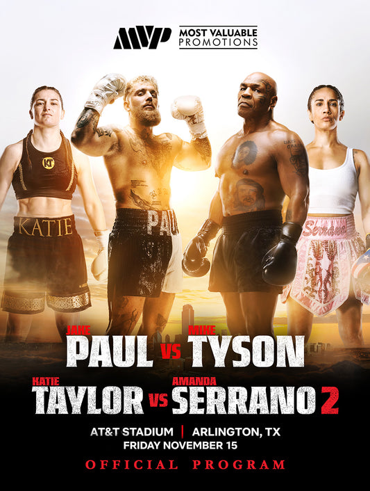 Jake Paul vs Mike Tyson Official Limited On-Site Program Plus Digital Program